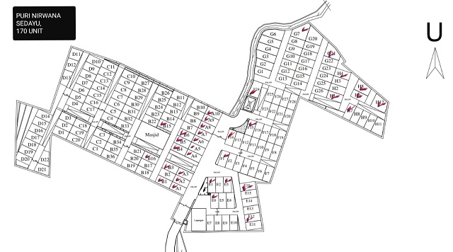 Siteplan Perumahan Puri Nirwana Sedayu