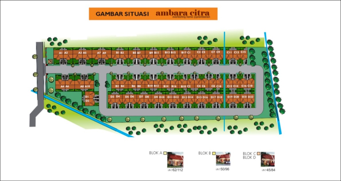 Siteplan Perumahan Ambara Citra
