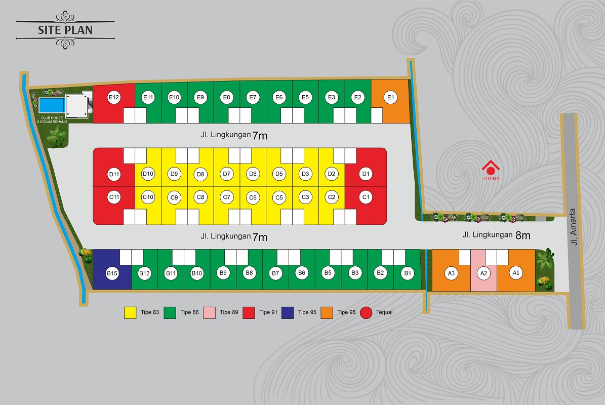Siteplan Perumahan Griya Kuantan Amarta