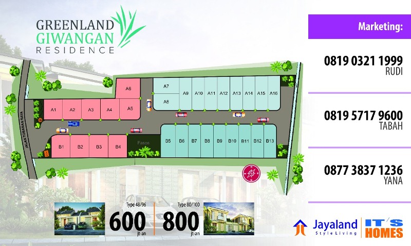 Siteplan Perumahan Greenland Giwangan Residence