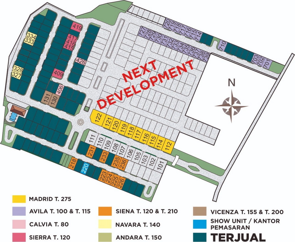 Siteplan Perumahan Vasana Residence