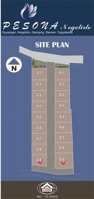 Siteplan Perumahan Pesona Nogotirto