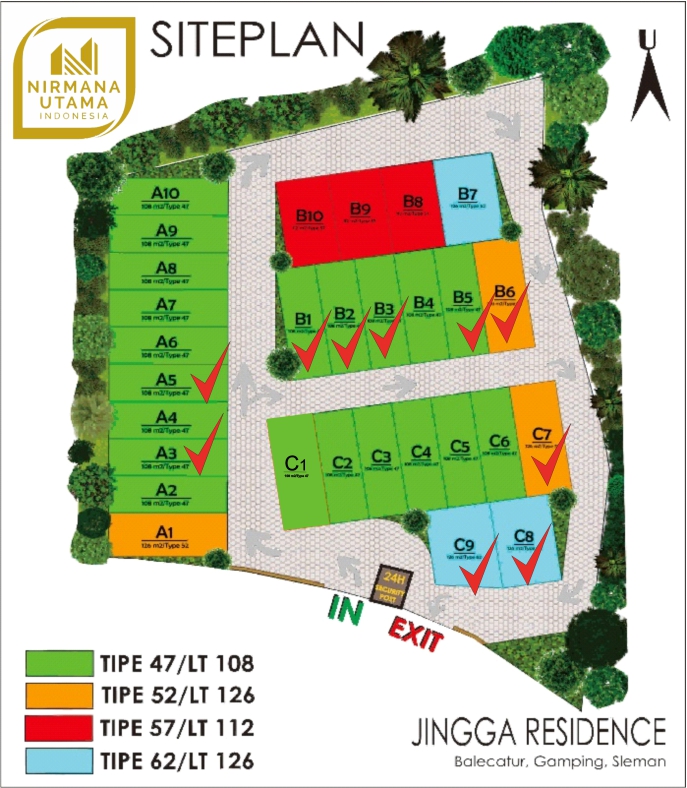 Siteplan Perumahan GHARA JINGGA RESIDENCE
