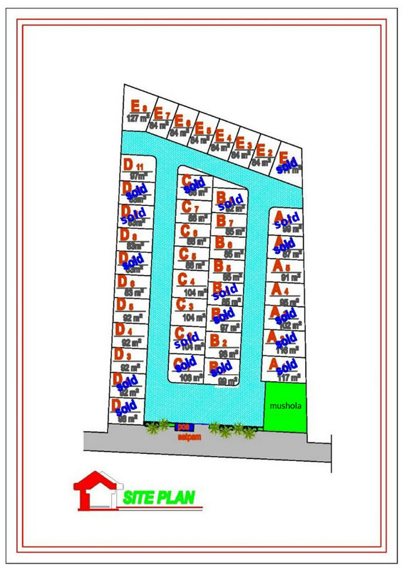 Siteplan Perumahan Green Tasneem Bangunjiwo